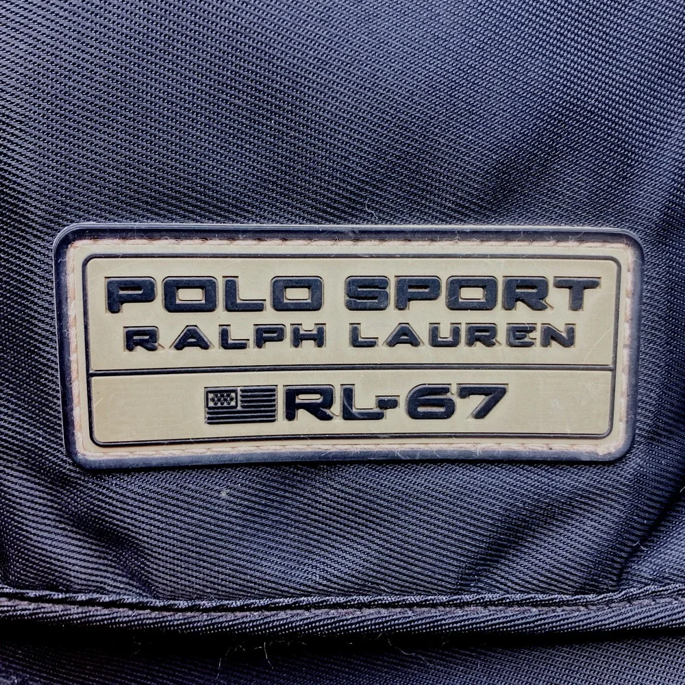 Polo Sport Ralph Lauren Black Backpack School Rare Style 13